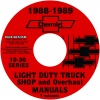 1988-1989 CHEVROLET TRUCK SHOP AND OVERHAUL MANUALS